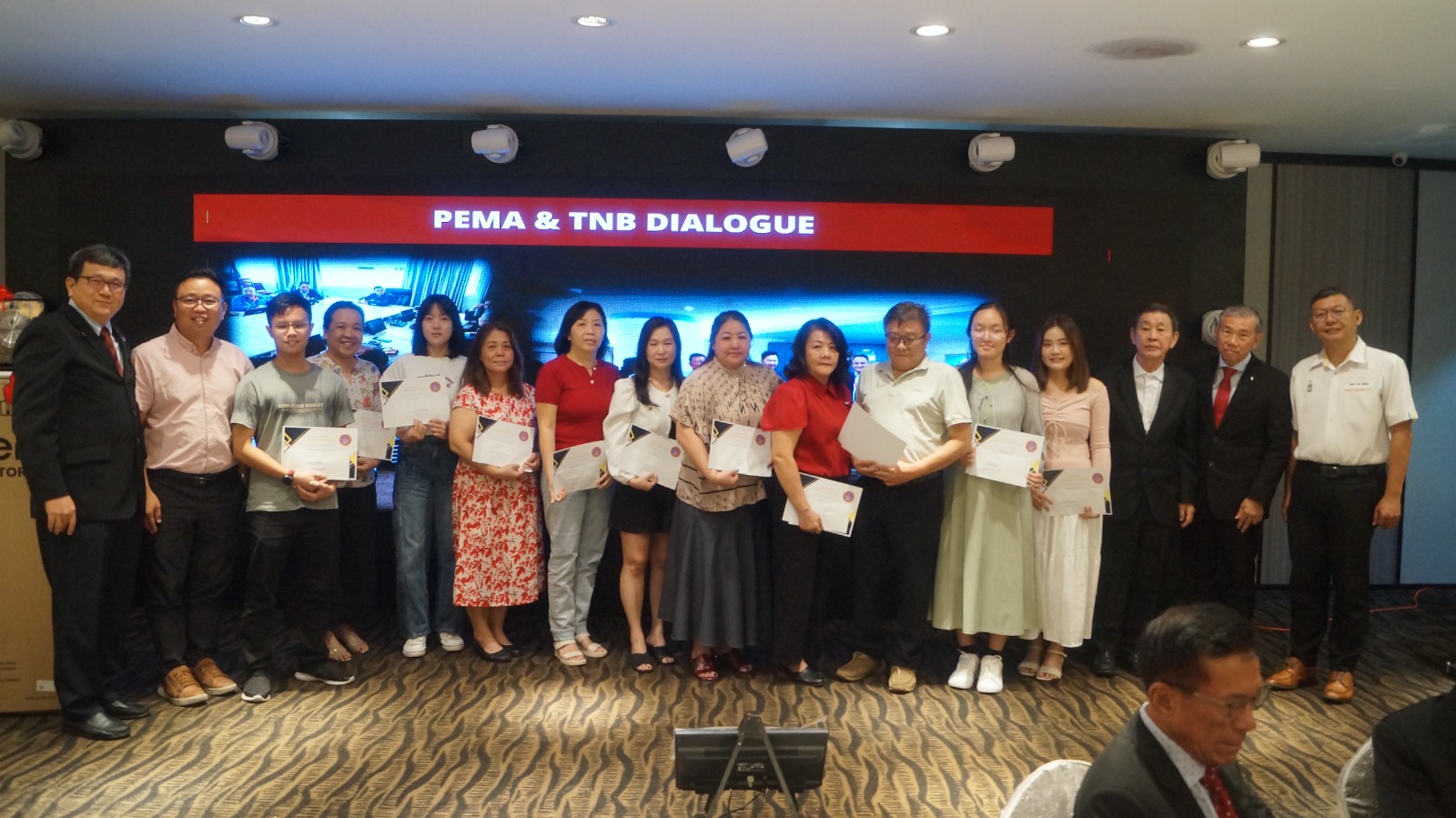Recipients of the PEMA Education Fund Awards 2026 with their certificates